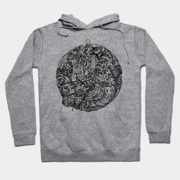 Ball of Ideas | Psychedelic Art Hoodie by Trippinink